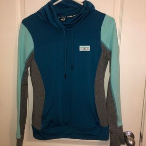 Cowl Neck Athletic Jacket